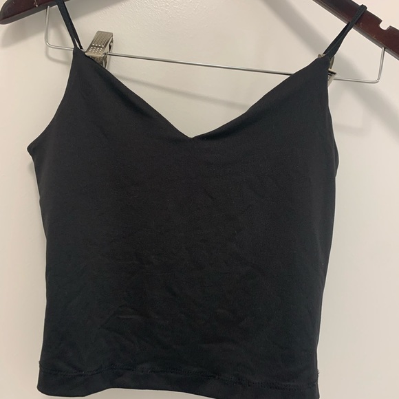 Dynamite black tank satin blouse - Picture 1 of 3